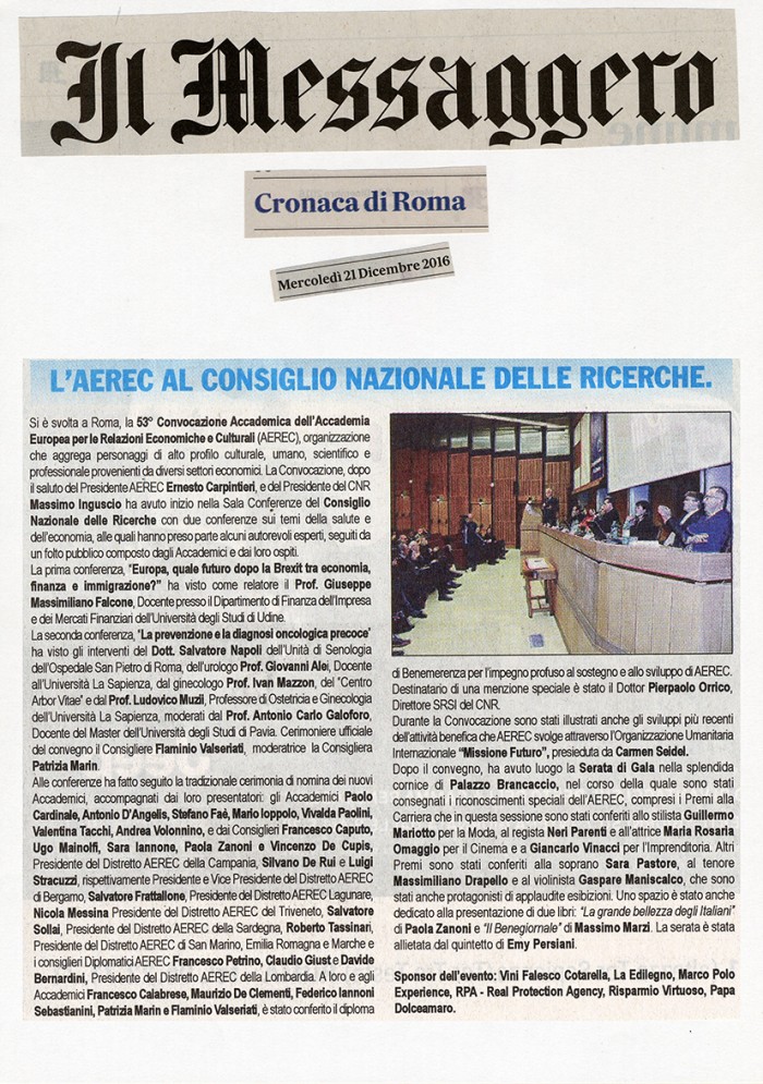Il Messaggero - Aerec